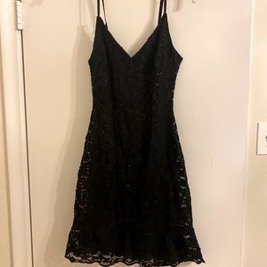 Lulus Black Sequin Mini Dress